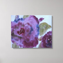 Artsy Purple Floral Rosas