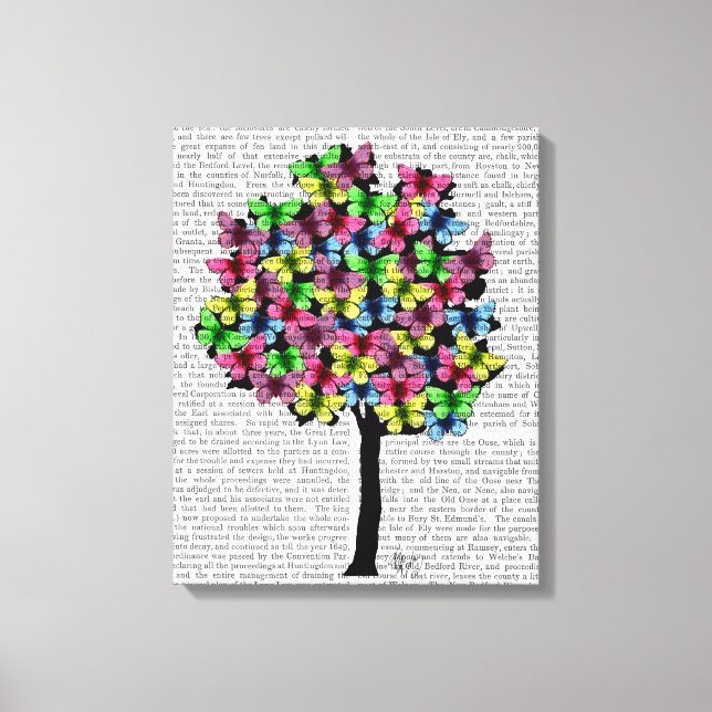 Impressão Em Tela Árvore borboleta (Frente)