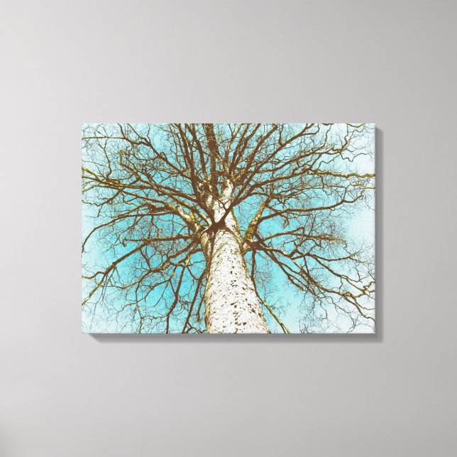 Impressão Em Tela Árvore com Ramificações (Frente)