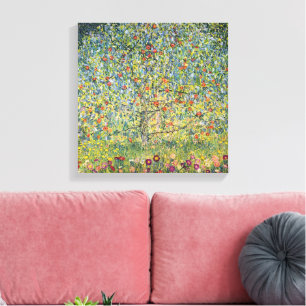 Impressão Em Tela Árvore da Maçã por Gustav Klimt, Vintage Art No