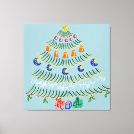 Impressão Em Tela Árvore de Natal