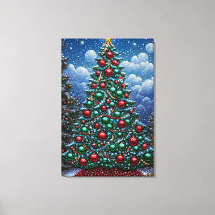 Impressão Em Tela árvore de Natal