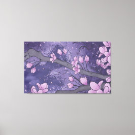 Impressão Em Tela Árvore Purple Sakura