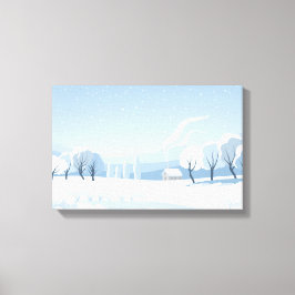 Impressão Em Tela Árvores