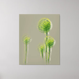 Impressão Em Tela Árvores Abstrato de Flores Modernas