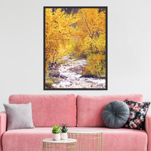 Impressão Em Tela Árvores de Aspen Coloridas de Outono em Morrison C