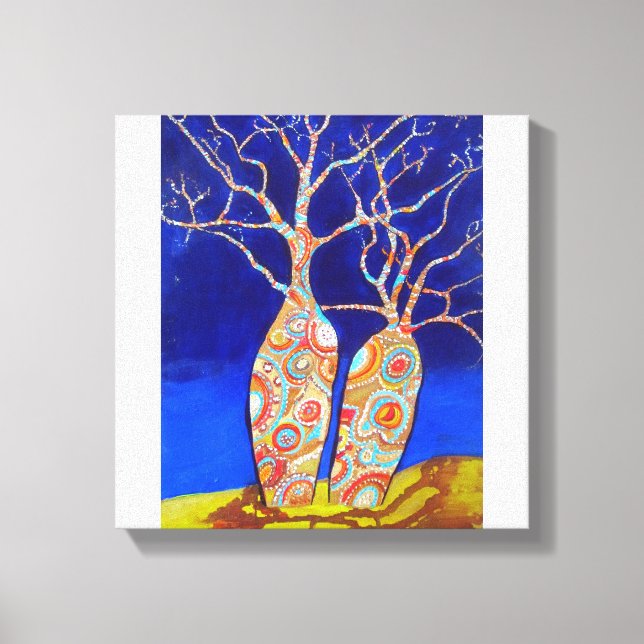 Impressão Em Tela Árvores de Boab (Frente)