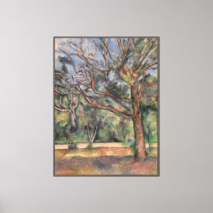 Impressão Em Tela Árvores e Estrada, Paisagem Pós-Impressionista