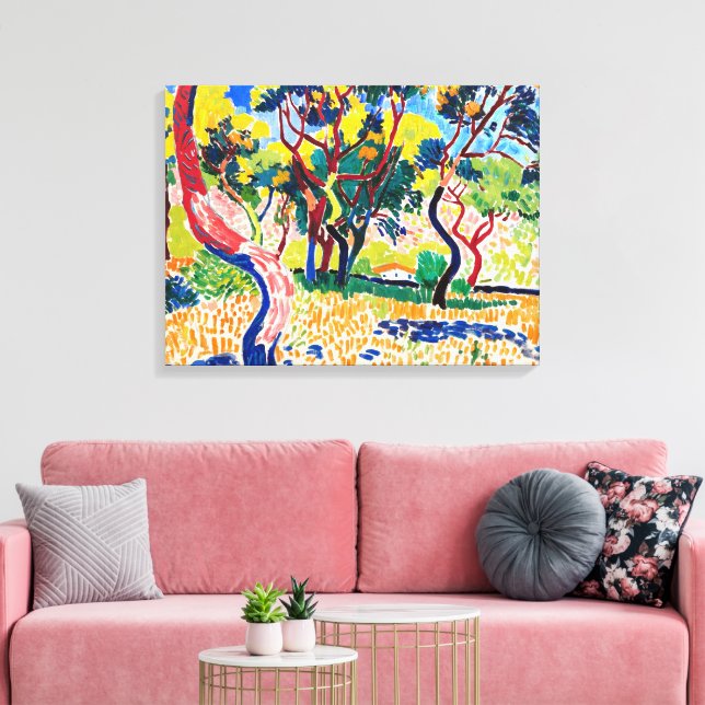 Impressão Em Tela Árvores em Collioure | André Derain | (Insitu(Sala de estar))