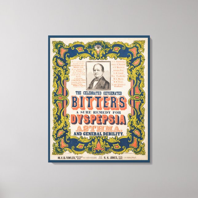 Impressão Em Tela As Celebradas Bitters Oxigenadas (Frente)