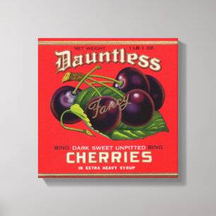 Impressão Em Tela as cerejas Dauntless dos anos 30 no xarope pesado