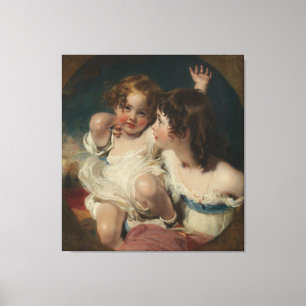 Impressão Em Tela As crianças tranquilas (Emily, 1818-1906, e Laura