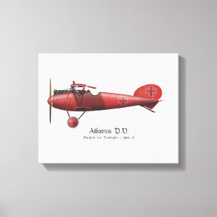 Impressão Em Tela Ás de vôo vermelho do Baron Manfred von Richthof