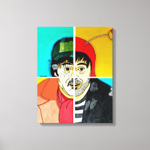 Impressão Em Tela As faces de Chespirito