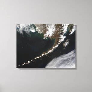 Impressão Em Tela As ilhas Aleutian e a península do Alasca
