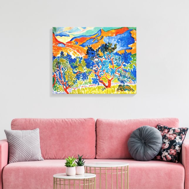 Impressão Em Tela As montanhas em Collioure | Andre Derain | (Insitu(Sala de estar))