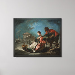 Impressão Em Tela As quatro estações de inverno de François Boucher