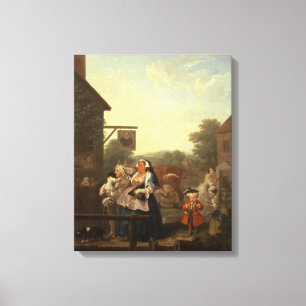 Impressão Em Tela As quatro horas do dia: Nivelamento, 1736