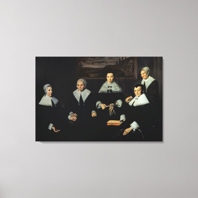 Impressão Em Tela As Regentes do Almhouse dos Velhos Homens, Haarlem (Frente)