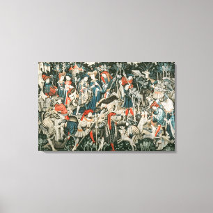 Impressão Em Tela As tapeçarias da caça de Devonshire