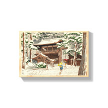 Asano Takeji Neve no Santuário Yuki shin hanga art