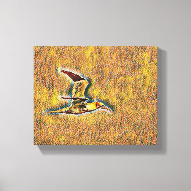 Impressão Em Tela Asas de Harmonia: Aves no Céu Aberto" (Frente)