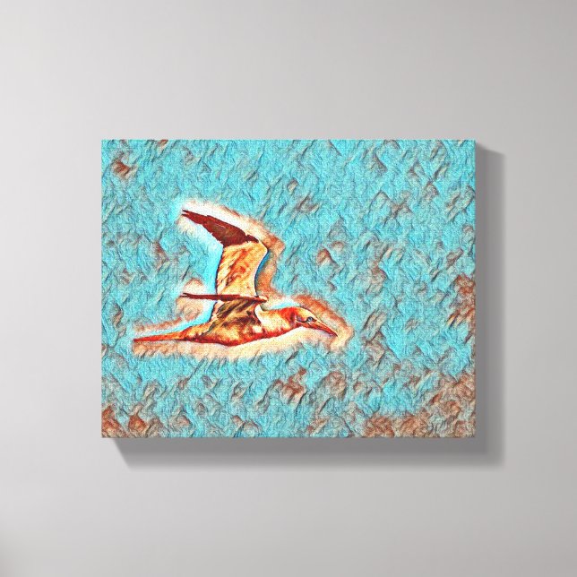 Impressão Em Tela Asas de Harmonia: Aves no Céu Aberto" (Frente)