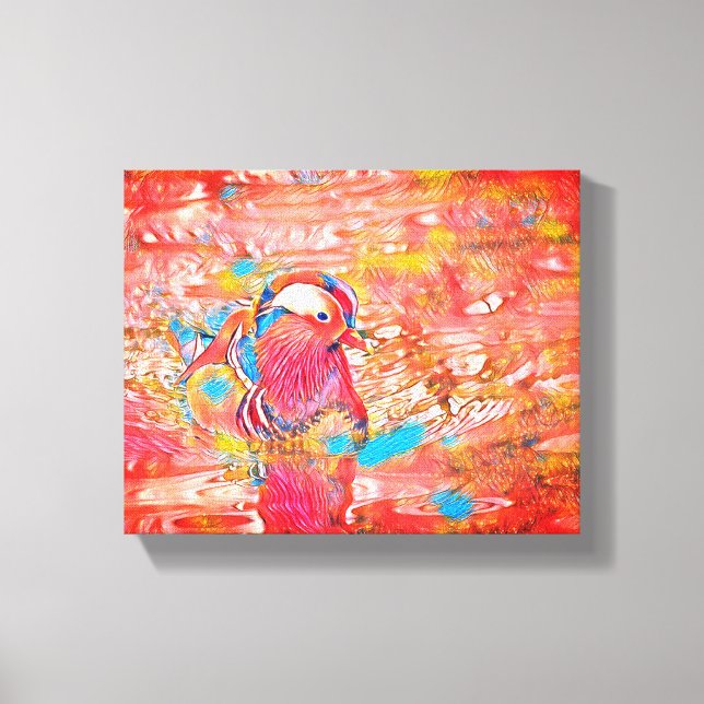 Impressão Em Tela Asas sobre a meia: uma fuga pacífica" (Frente)