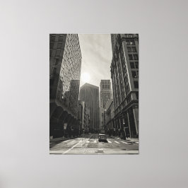 Impressão Em Tela Ascensão Sun sobre a cidade