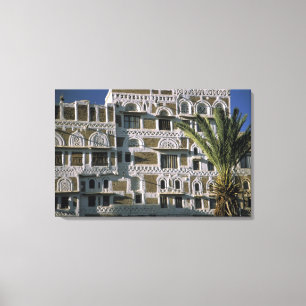 Impressão Em Tela Ásia, Iêmen, Sana'a. Casa iemenita.