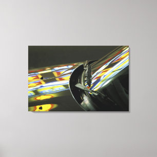 Impressão Em Tela Ásia, Malásia, Melaka. Reflexos de neon no carro