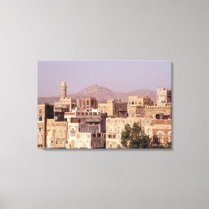 Impressão Em Tela Ásia, Oriente Médio, República do Iêmen, Sana'a.