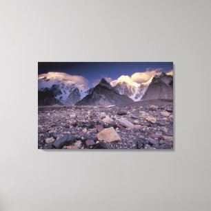 Impressão Em Tela Ásia, Paquistão, Cordilheira Karakoram, Broad e