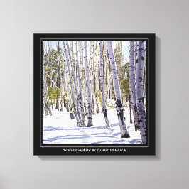 Impressão Em Tela Aspen Árvores na Floresta