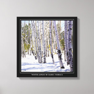Impressão Em Tela Aspen Árvores na Floresta