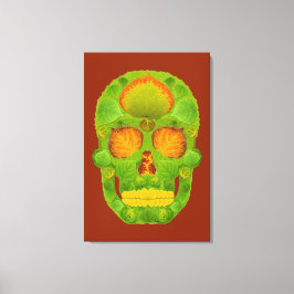 Impressão Em Tela Aspen Folha Skull 10
