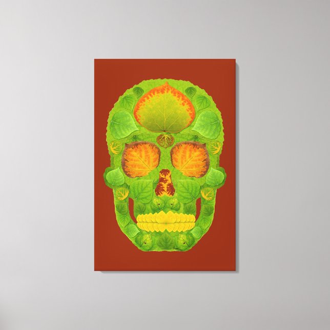 Impressão Em Tela Aspen Folha Skull 10 (Frente)