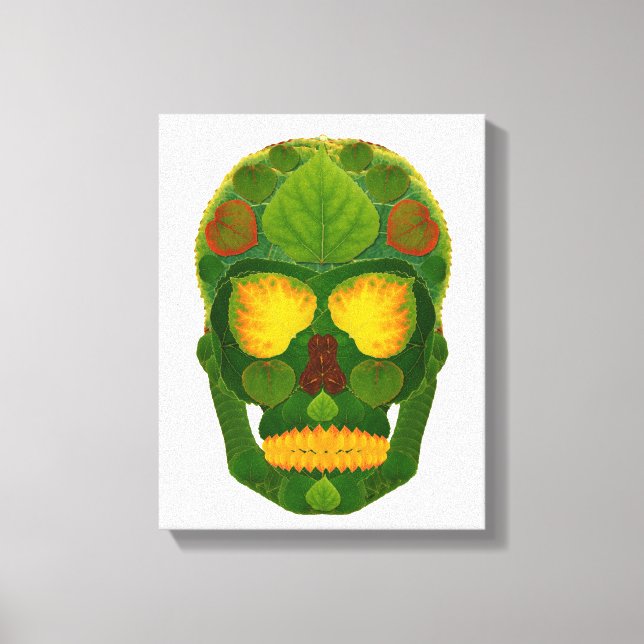 Impressão Em Tela Aspen Leaf Skull 9 (Frente)