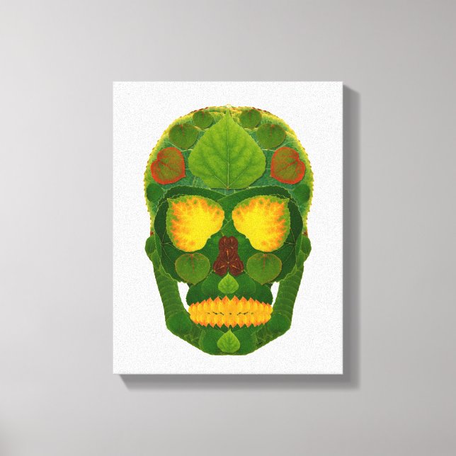 Impressão Em Tela Aspen Leaf Skull 9 (Frente)