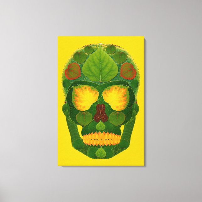 Impressão Em Tela Aspen Leaf Skull 9 (Frente)
