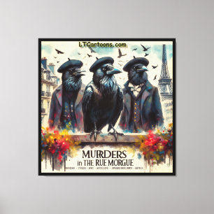 Impressão Em Tela Assassinato Muito Fowl – Rue Morgue Noir