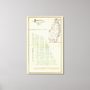 Impressão Em Tela Associação das Terras de Brighton, vizinha a Prima