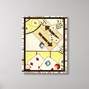 Impressão Em Tela Assórdio Embrulhado de Jogos de Oportunidade