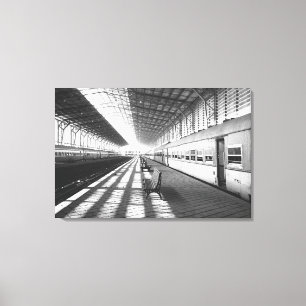 Impressão Em Tela Assuã Egito, Interior da Estação de Trem da Barrag