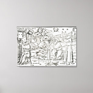 Impressão Em Tela Astrologers Árabes, cópia de uma ilustração de