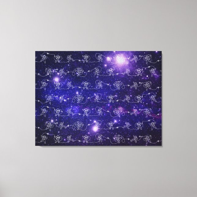 Impressão Em Tela Astronauta (Frente)