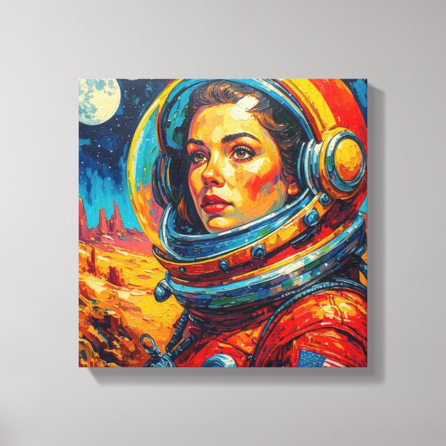 IMPRESSÃO EM TELA ASTRONAUTA 17 (Frente)