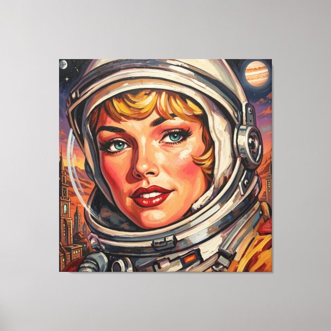 IMPRESSÃO EM TELA ASTRONAUTA ALPHA 2 (Frente)
