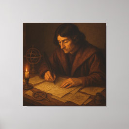 Impressão Em Tela Astrônomo Renascentista no Trabalho