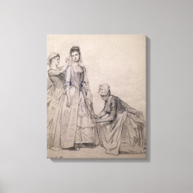 Impressão Em Tela Atenção à Noiva (Frente)